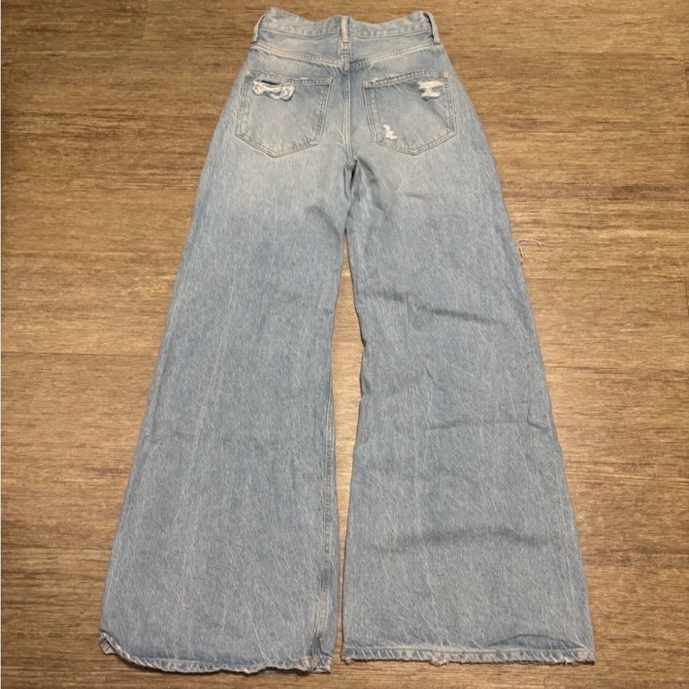 Free People Light Blue Flare Jeans